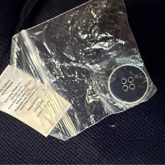 EUC Talbots Navy Blue Women's Knit Long Length Casual Blazer - Picture 7 of 10